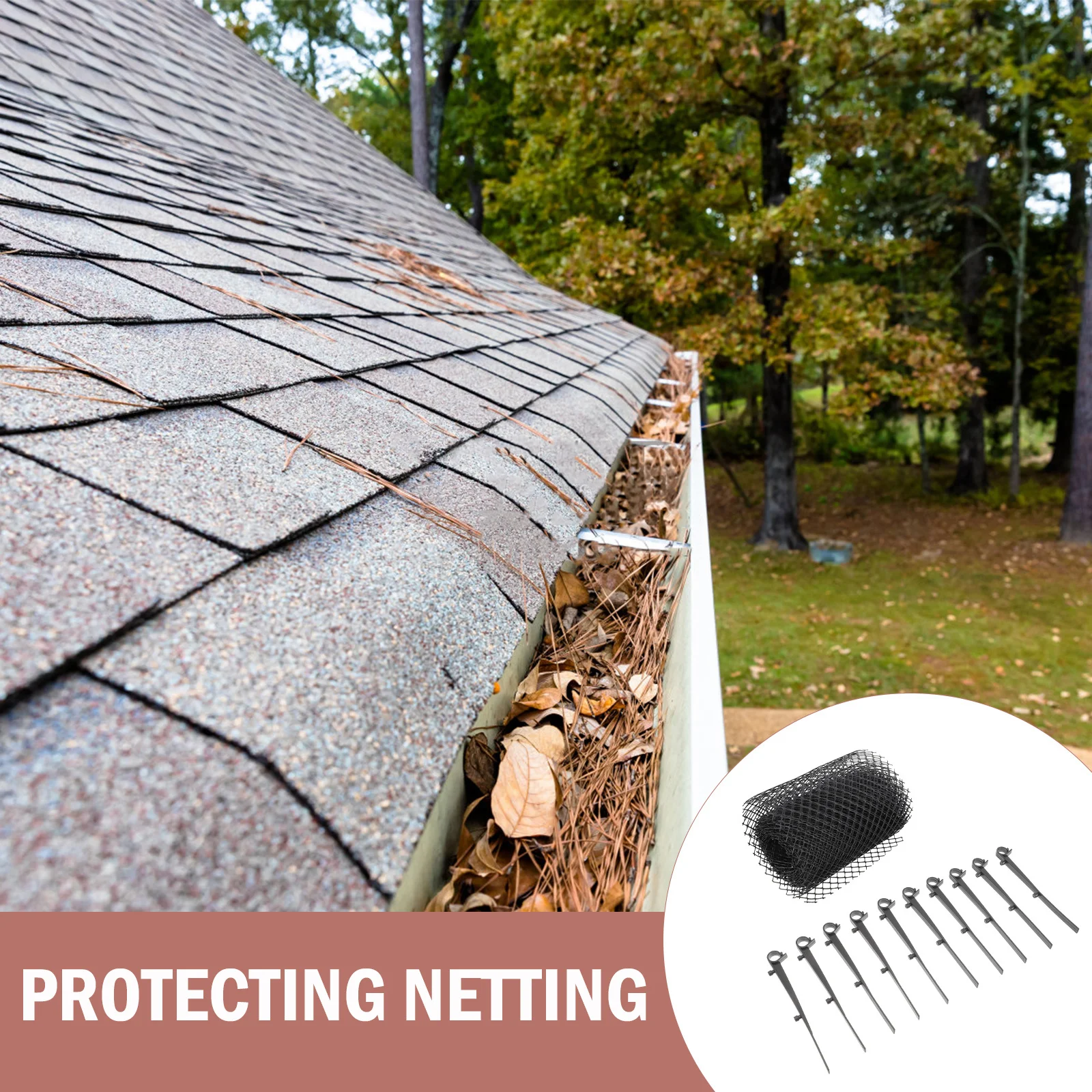 

1Set Plastic Gutter Guard Mesh Netting for Garden Courtyard Sink Protection Anti Leaf Debris Drain Cover Shield