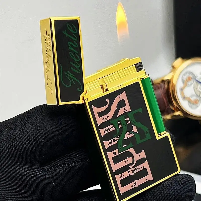 S.T. Dupont Fuente Limited Gold-Plated Luxury Lighter - Exquisite Design for Discerning Collectors and Enthusiasts