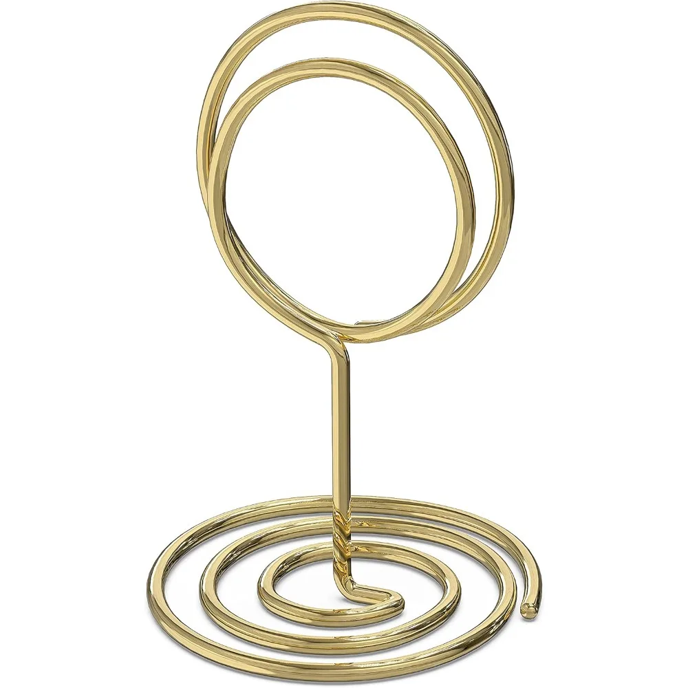 

Набор из 10 золотых держателей для табличек с номерами столов — держатели для фотографий для столов — держатель для фотографий для столов — мини-подставки для фотографий