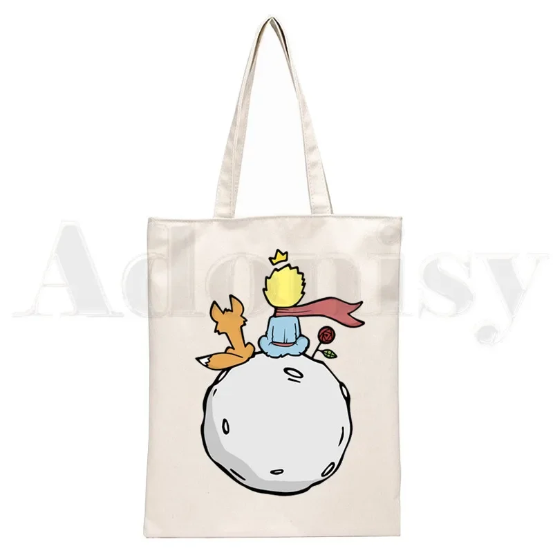 Little Prince Art Beautiful Retro Pretty Cute Handbags Shoulder Bags Casual Shopping Girls Handbag Women Elegant Canvas Bag