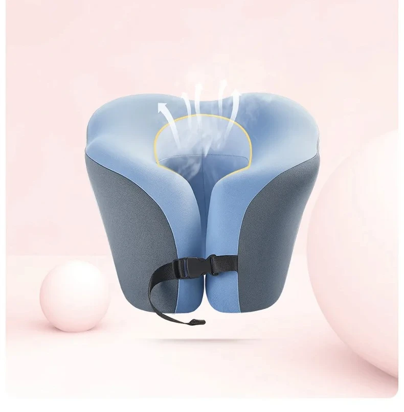 Tragbares U-förmiges Reisekissen Memory-Schaum Schlafkissen Büro-Nickerchenkissen Auto-Flugzeug-Nackenkissen Ergonomische Kopfstütze – Detail 10