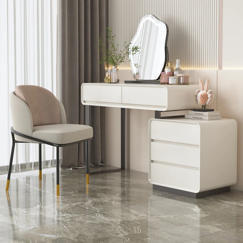 Minimalist Nordic Vanity Tables Storage Drawer Luxury Modern Makeup Table Organizer Corner Tavolo Trucco Home Furniture