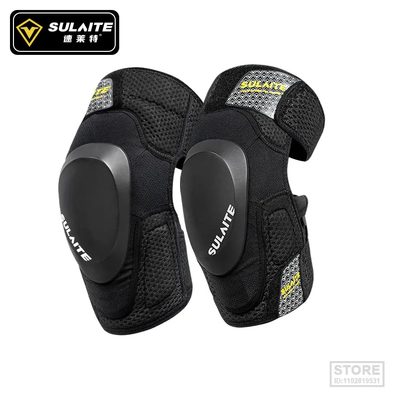SULAITE 2/4Pcs Motocross Riding Pro Knee Guard Anti-fall Elbow Pads Motorcycle Bike Downhill Roller Skating Pad