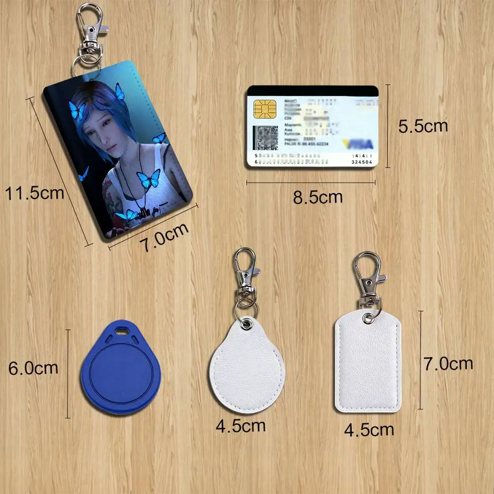 Max Caulfield Chloe Life is Strange Cartoon Singer Anime Card Keychain Fashion Pendant Bag ID Door Card Case Bus Card Cute Adult - view 2