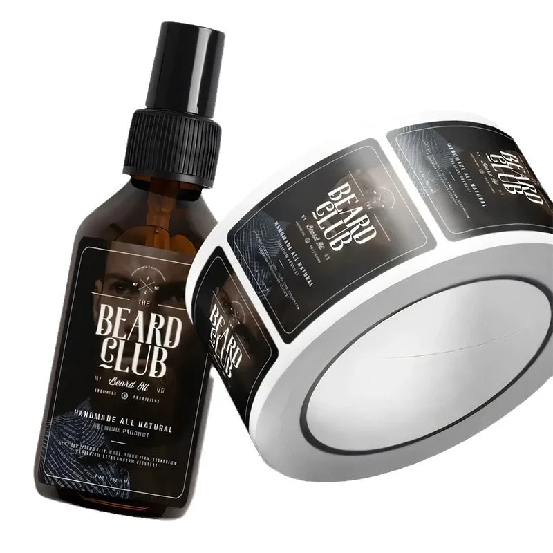 Custom PVC Adhesive Stickers Labels Bottle Stickers Roll Adhesive Advertising Trademark Printing Stickers Customization