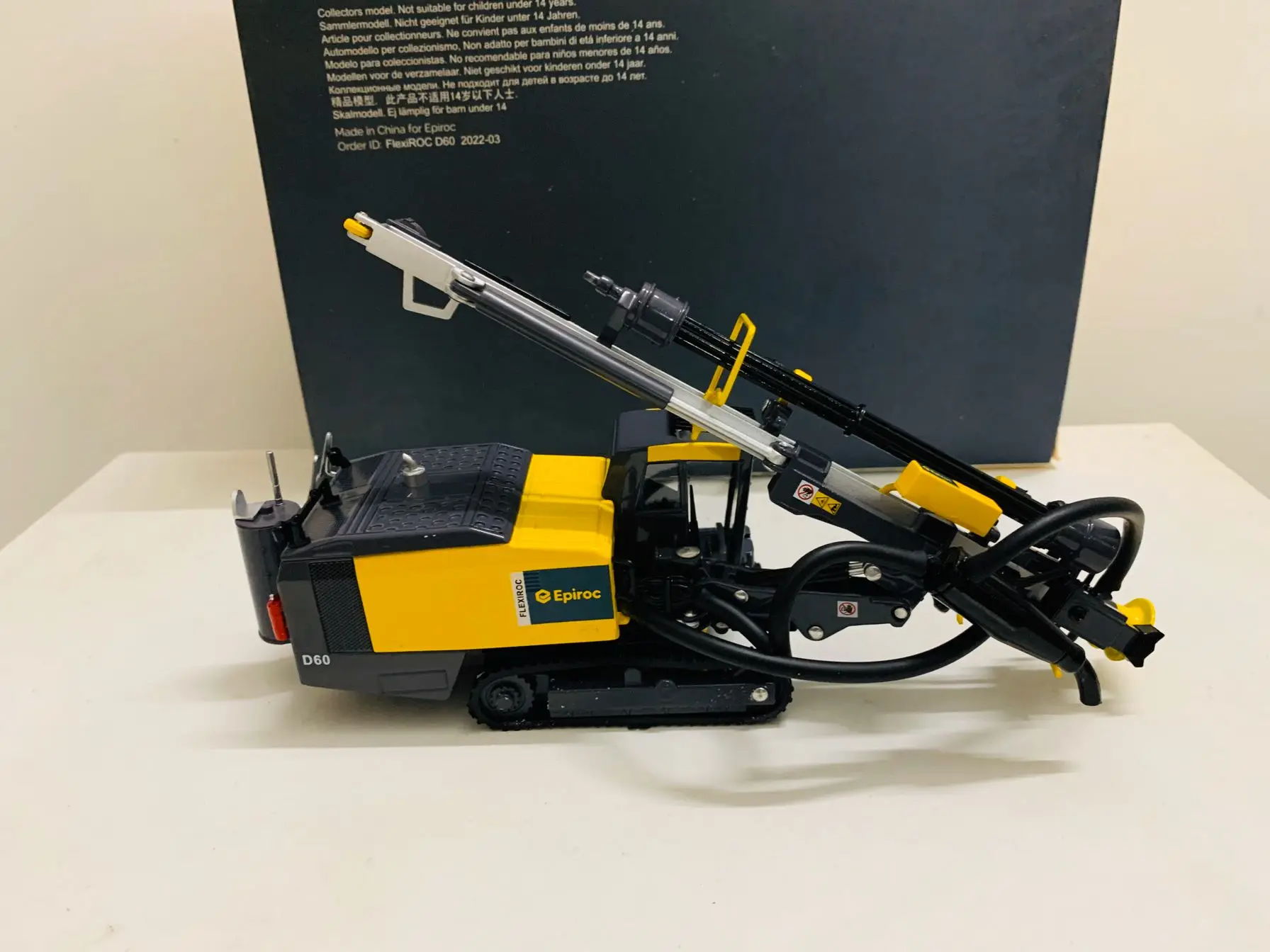 Todos!!!! Epiroc Fliroc D60 Rock Drilling Rig, Escala 1:50, Novo Modelo