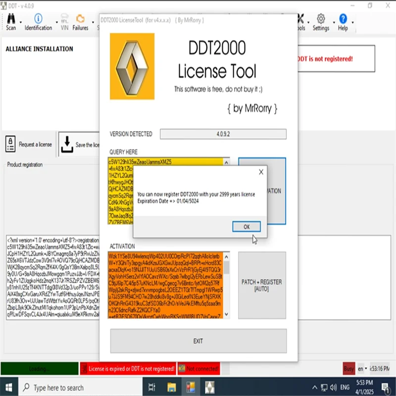 

For DDT2000 4.0.9.2 (patch_inside) + Bases 2023 Professional Diagnostic Data Tool deep diagnostics of Renault / Nissan vehicles