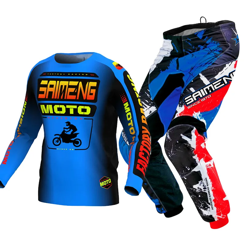 

Motochross gear set for children Dirt Bike racing suit boy girl Downhill Jersey Pant Kits Youth Children Motorcycle 4 5 6 7 8 9