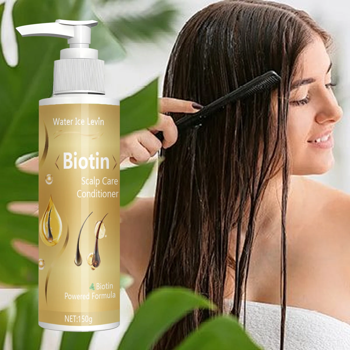 Ein Biotin-Conditioner mit Kollagen- und Traubenkernöl, der Haare gründlich nähren und Vitalität verbessern kann
