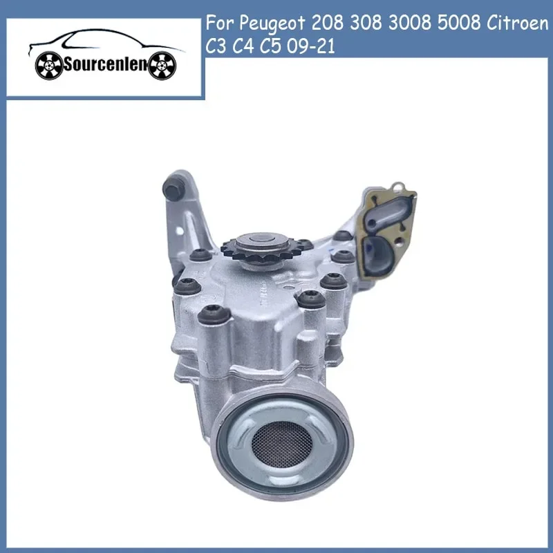 

Engine Oil Pump 9801943580 for Peugeot 208 308 3008 5008 Citroen C3 C4 C5 09-21