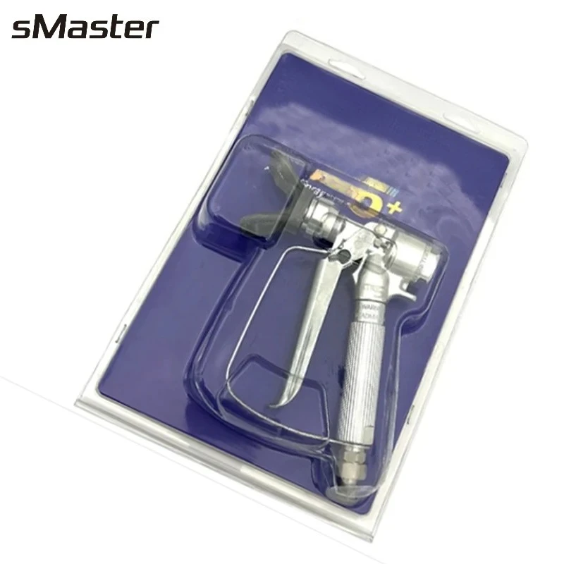 sMasyer X T R5 and 7 Airless Spray Gun for 500 Bar Spraying Paint Jobs Round Handle, 4-Finger Trigger