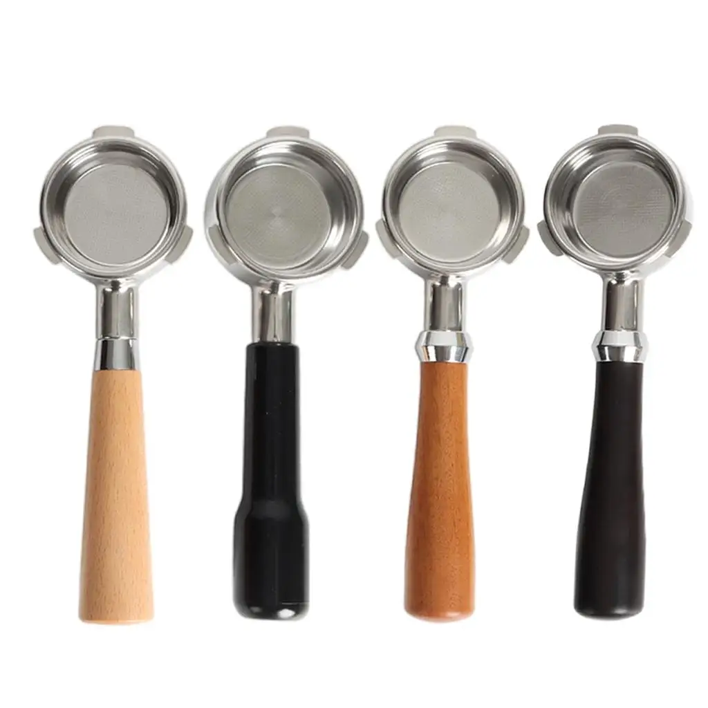 La manija del café expreso del café del portafiltro sin fondo de la máquina de café reemplaza