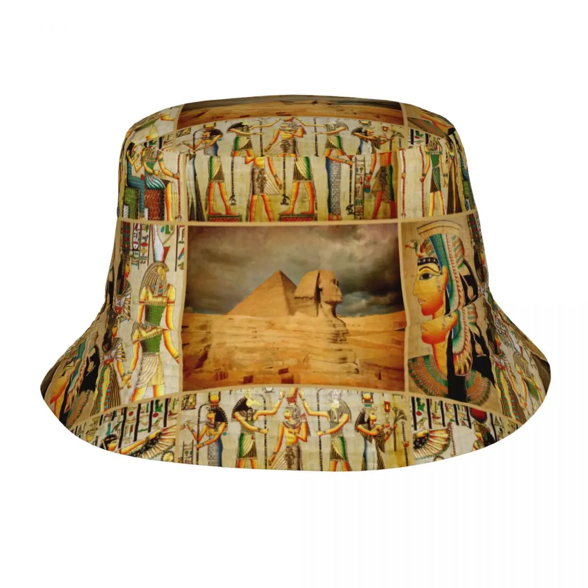 

Fisherman Hat Unisex Bob Cap Ancient Egypt Papyrus Hip Hop Gorros Panama