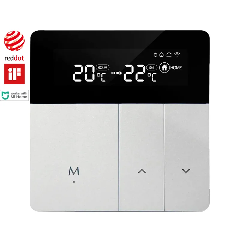 Smart Home Wifi Termostato Controlador Remoto IOT Interruptor LED Painel de Água Piso Elétrico Aquecimento Compatível com MIJIA/Mihome App