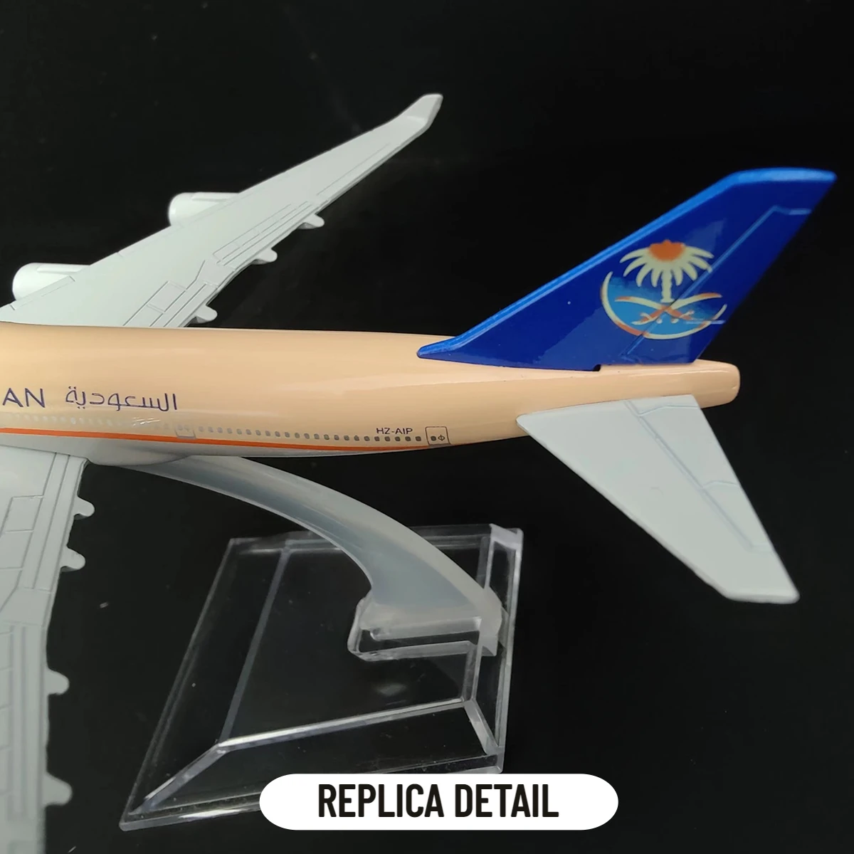 1:400 Metal Aircraft Model Replica Air SAUDI ARABIAN B747 Airplane Scale Miniature Art Home Decoration Diecast Aviation Toy Gift