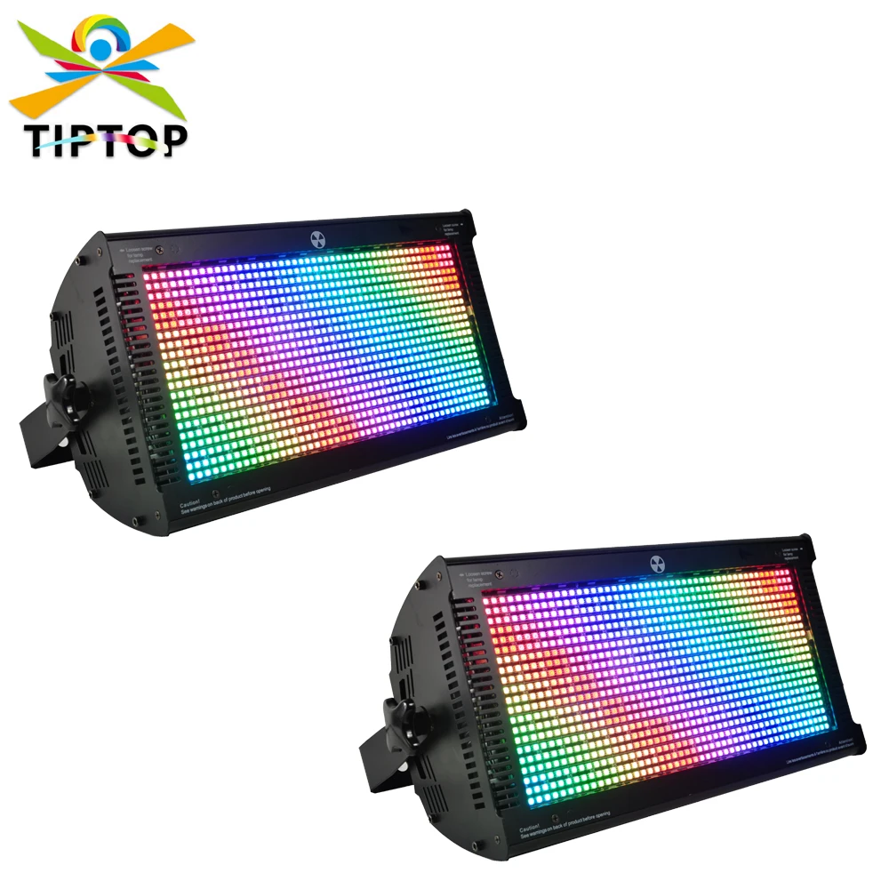 

TIPTOP 1008PCS 5050SMD RGB 3IN1 Color 112 Zone Led Strobe Light Pixel Control Colorful Flash Stage Light Pattern Words Display