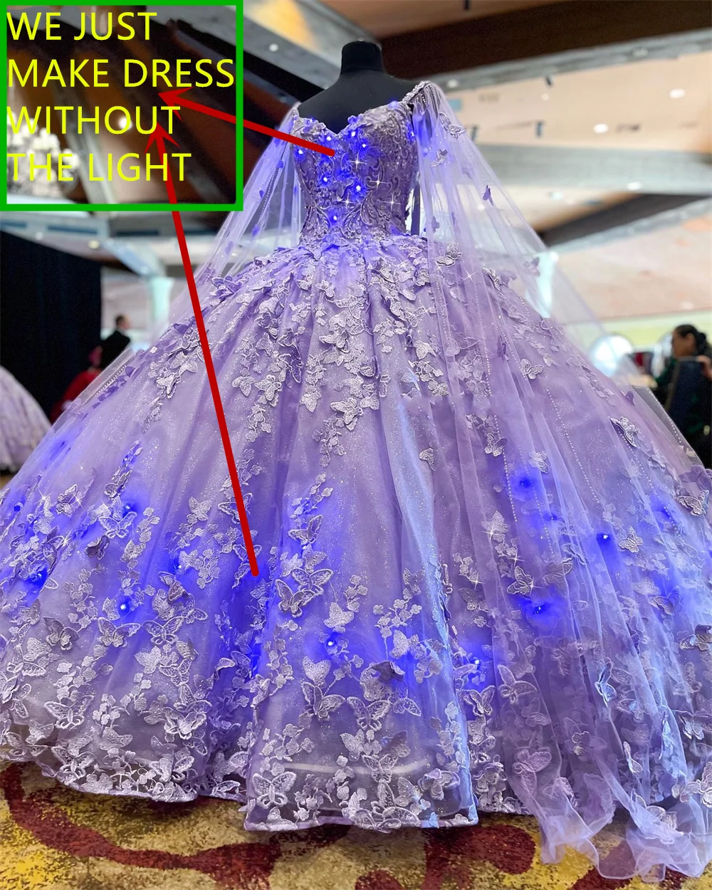 light purple quinceanera dresses with butterflies Lavender Tulle Ball Gown Sweetheart Quinceanera Dress With Butterflies, Lavender / 20