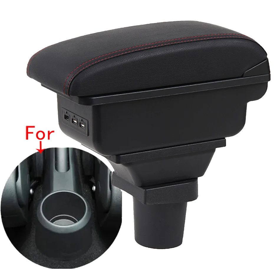 For Volkswagen UP Armrest Box For Skoda Citigo VW UP Seat Mii Car Armrest Storage Box Car Accessories Auto Retrofit parts