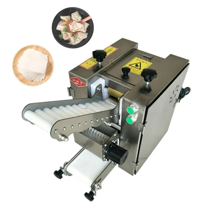 New Stainless Steel Automatic Dough Sheeter Machine Electric Dumpling Skin Noodle Cutter Maker Machine