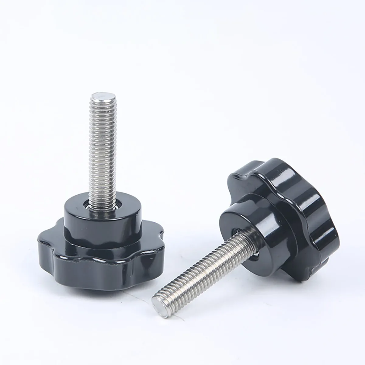 

1PCS M6 M8 M10 M12 M16 Head Diameter 50/60mm Plum Handle Shape Thread Clamping Handle Bolt Bakelite Hand Knob Tightening Screw