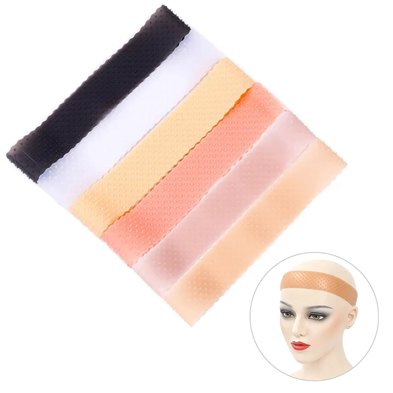 

Z. 1PCS Silicone Grip Wig Band Adjustable Silicone Wig Headband Fix Non Slip Wig Bands Seamless Wig Band Wig Grip Band