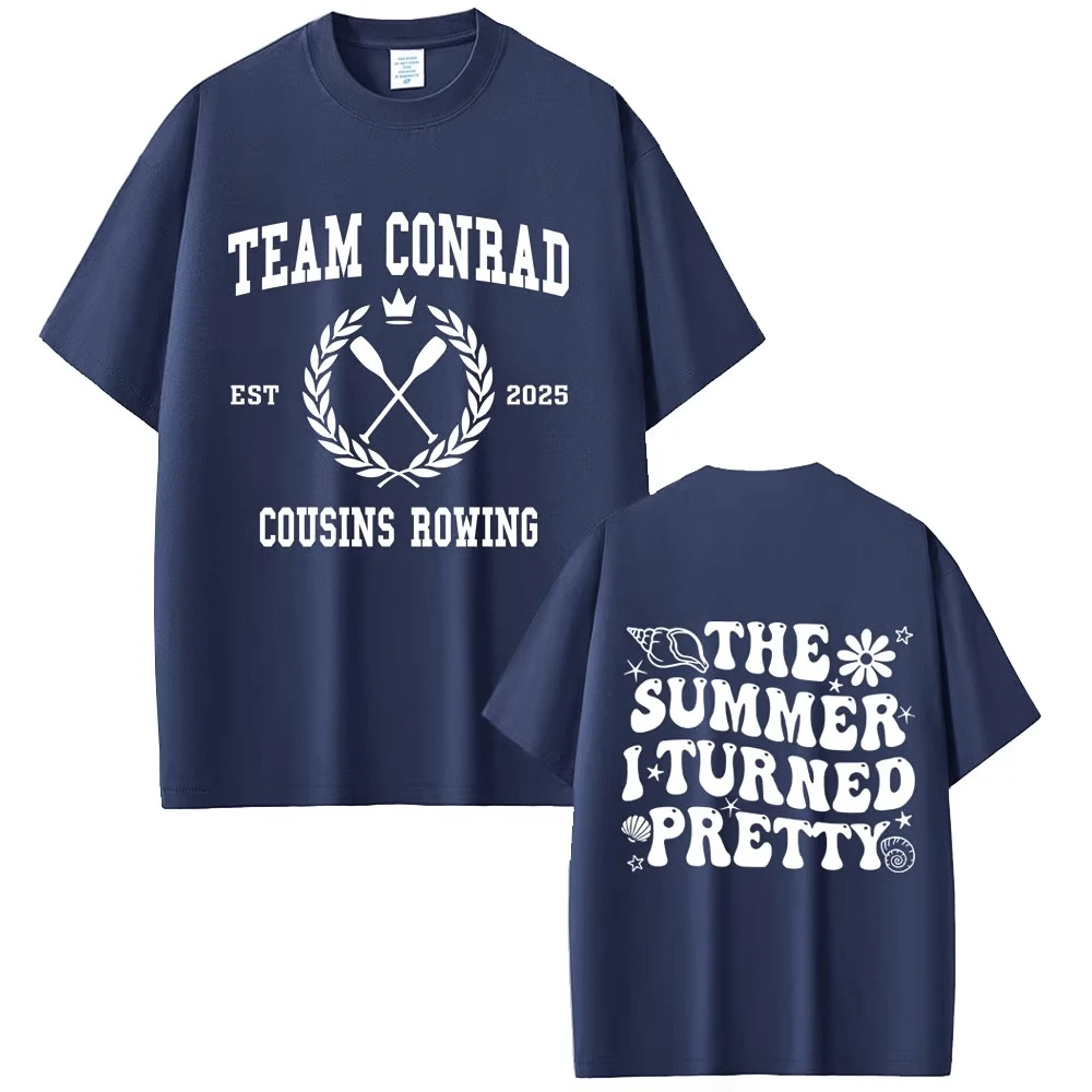 TV Play The Summer I Turned Pretty Team Conrad Cousins Beach Print T-shirt Men Women Casual Cotton Vintage Short Sleeve T Shirt