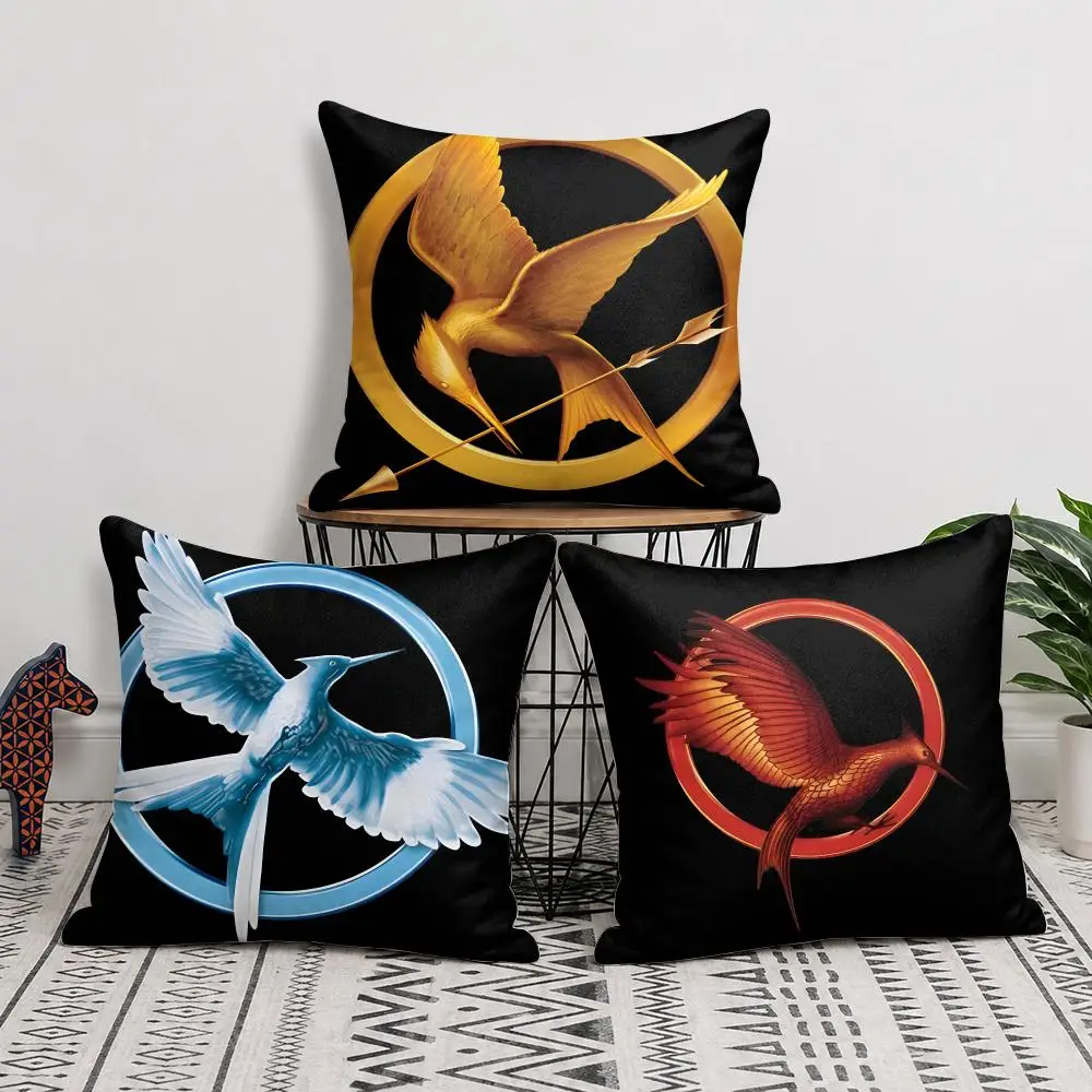 Movie The H-Hunger Games Cushion Cover Wrinkle-Resistant Short Plush Pillow Case Breathable Machine-Washable