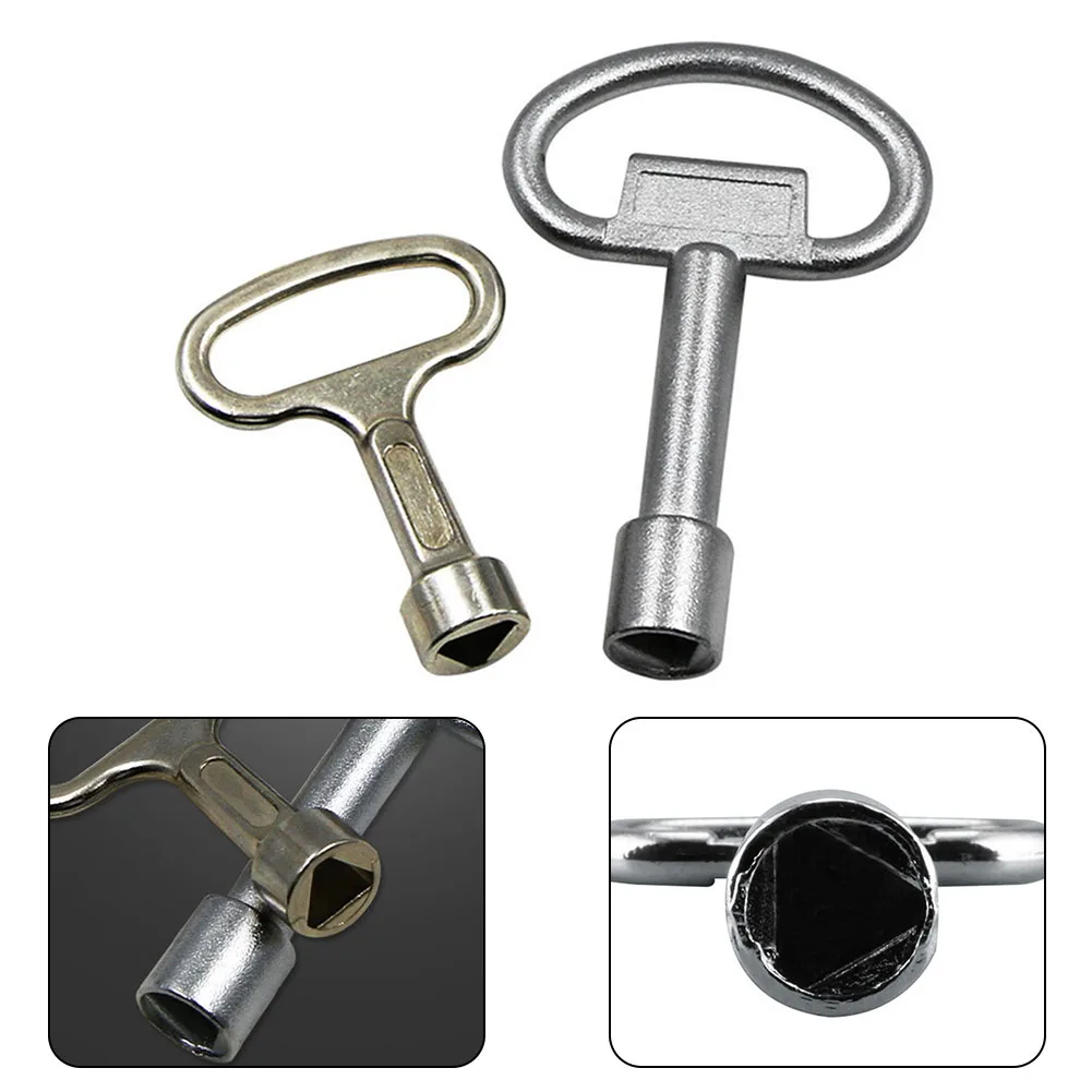 1Pcs Premium Zinc Alloy Service/ Key For Gas Electric And Water Meter Cabinets Triangle Design For Improved Functionality