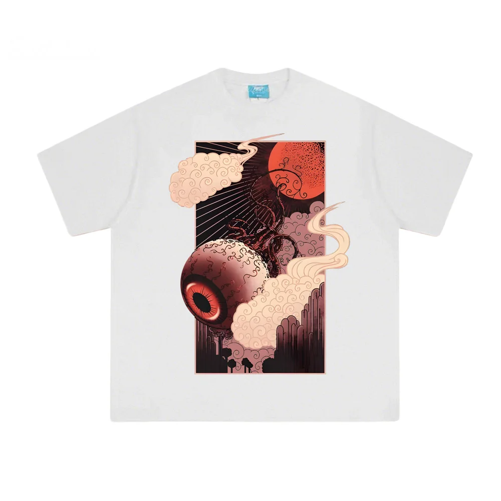 Summer Terraria Eye of Cthulhu T Shirts Pixel Style Game Graphic Printing Tops 100%Cotton Casual Round Neck Men EU Size Tops
