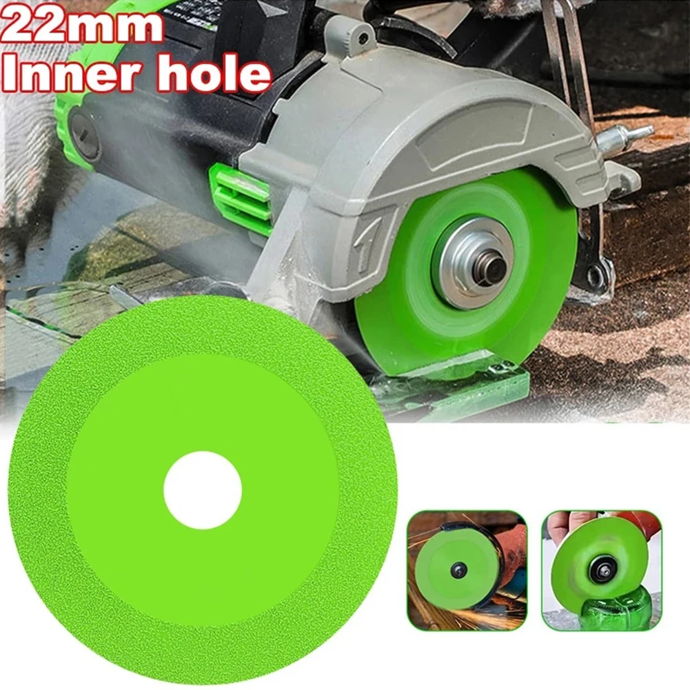 

100mm Glass Cutting Disc 22mm Bore Super Thin Dry/wet Saw Blade For Glass Jade Crystal Wine Bottle Ceramic Tiles