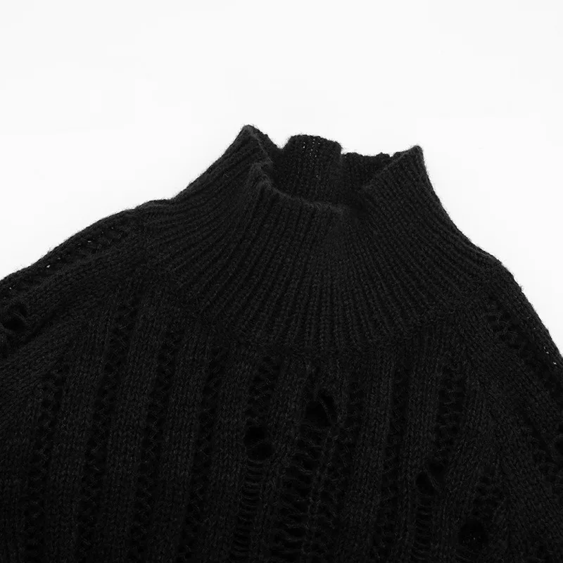 FAGADOER Sexy Knitting Bodycon Dresses for Woman Solid Color Long Sleeves Round Neck Mini Dress Female Streetwear Vestidos New