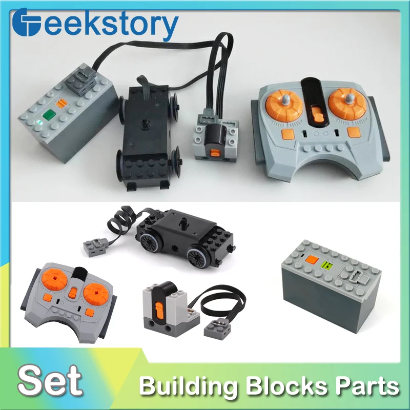 Train Track Motor High-Tech PF Building Blocks Power Functions Parts Infrared Remote Control Set Bricks DIY Toys For 88002 88000