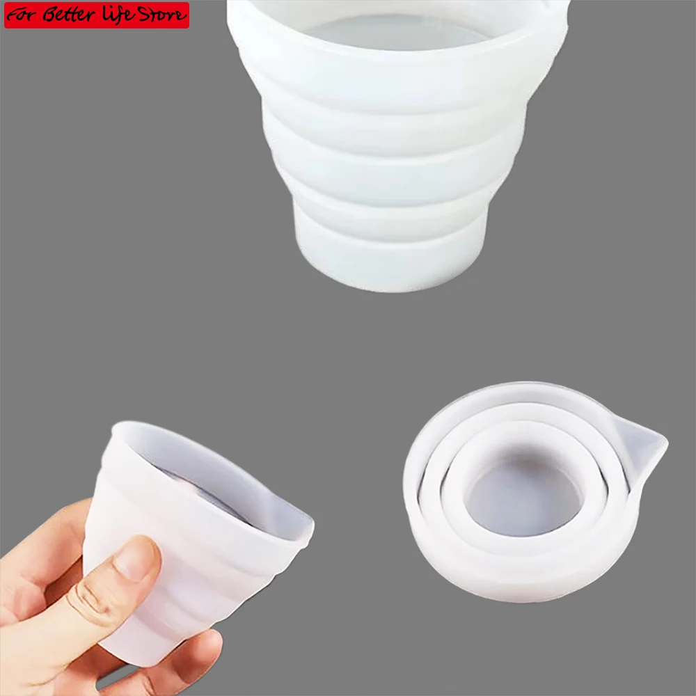 

1piece 50-500ml Foldable Silicone Measuring Cup Multi-spec Portable Liquid Container Silicone Mixing Cup For DIY Epoxy Resin