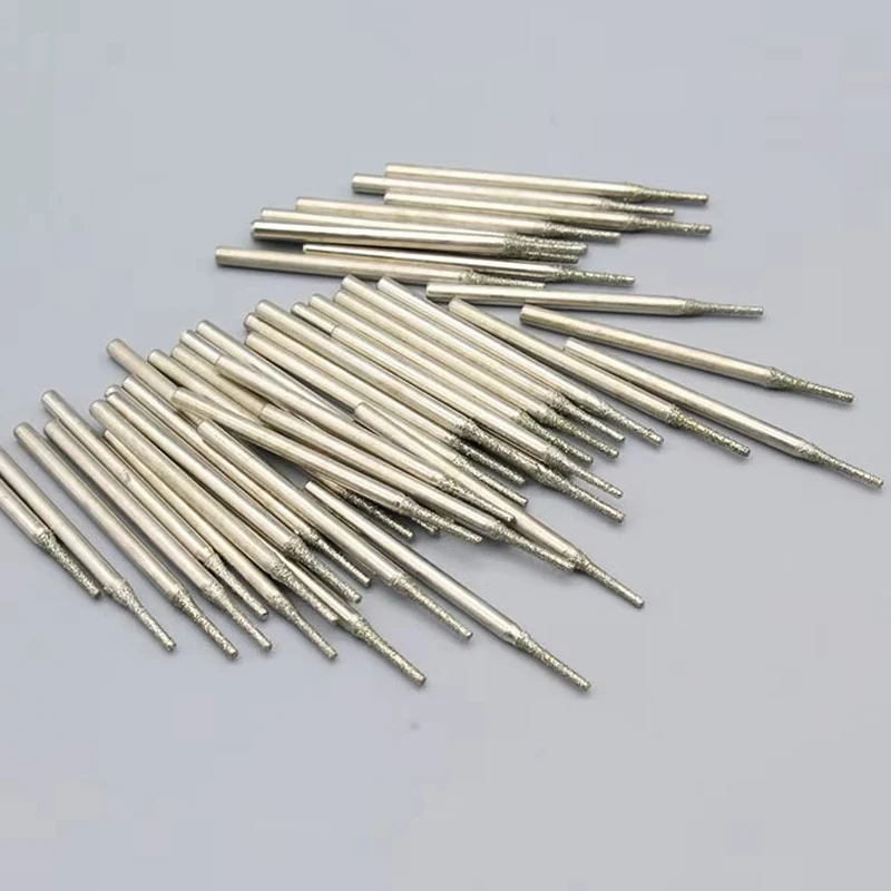 5 ~ 100 шт. 0,4 мм ~ 3 мм сверло с алмазным наконечником для плитки, ювелирных изделий, стеклянного хвостовика диаметром 2,35 мм