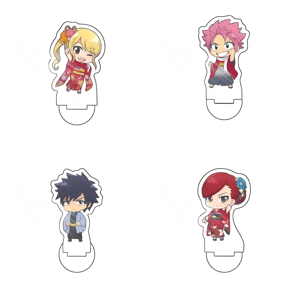 

Anime FAIRY TAIL 10cm Acrlic Stand Natsu Dragneel Erza Scarlet Lucy Heartfilia Tabletop Decoration Accessories Decor Gifts