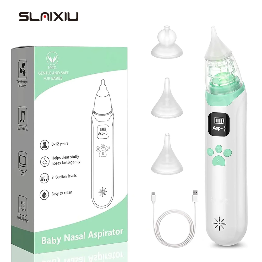 

Детский очиститель носа, силиконовый регулируемый всасывающий электрический детский назальный аспиратор, безопасный, удобный, с низким уровнем шума