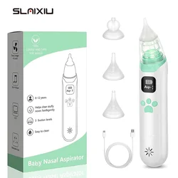 Baby Nose Cleaner Silicone Adjustable Suction Electric Child Nasal Aspirator Safety Convenient Low Noise