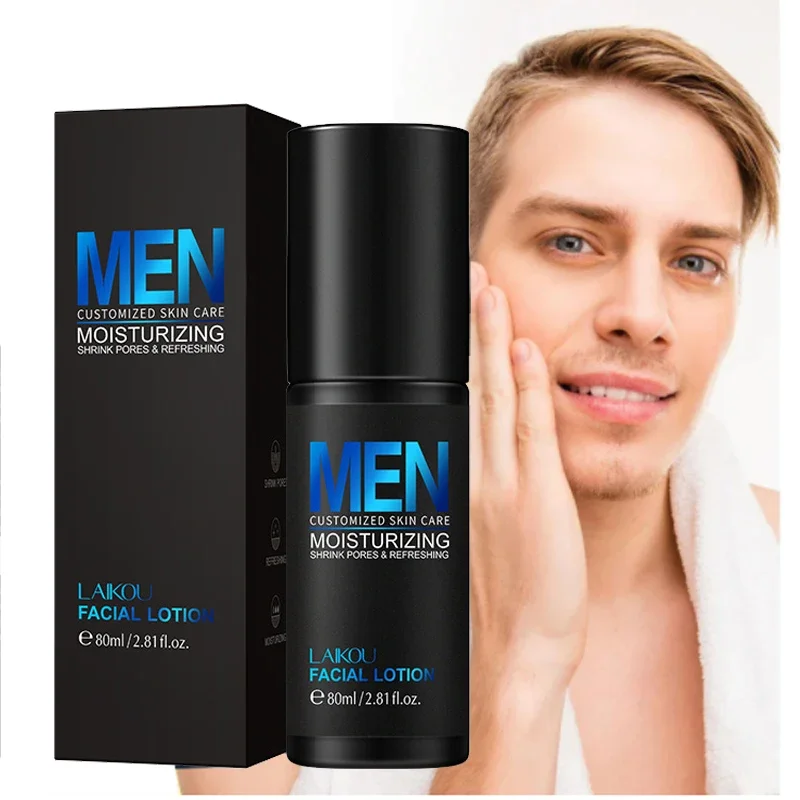 

Collagen Man Lotion Rehydration Anti Wrinkle Anti-Aging Face Cream Compact Moisture Sodium Hyaluronate Facial Day Frost 80ml