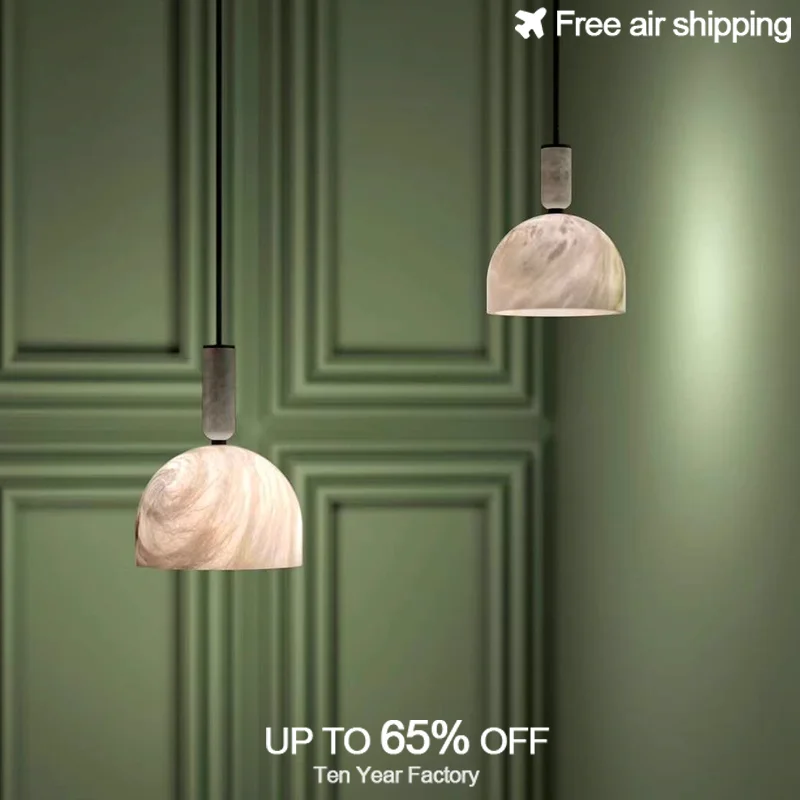 

Luxury Three Tier Gold LED Hanging Chandelier with Alabaster and Marble Pearls for Staircase Foyer Decorative Lighting