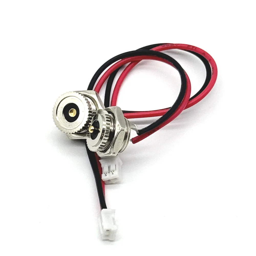 1sets 5V 2A  DC Magnet Pogo Pin Connector DC Power Jack Socket male Female Panel Mount Connector metal  With Nut