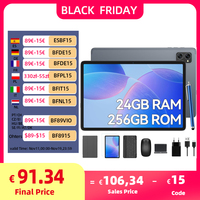 TABWEE T90 Android 15 Tablet with BT Keyboard,Mouse - Gemini AI, 24GB (8+16)RAM 128GB ROM, Octa Core T615, Gaming Tablet 11 Inch