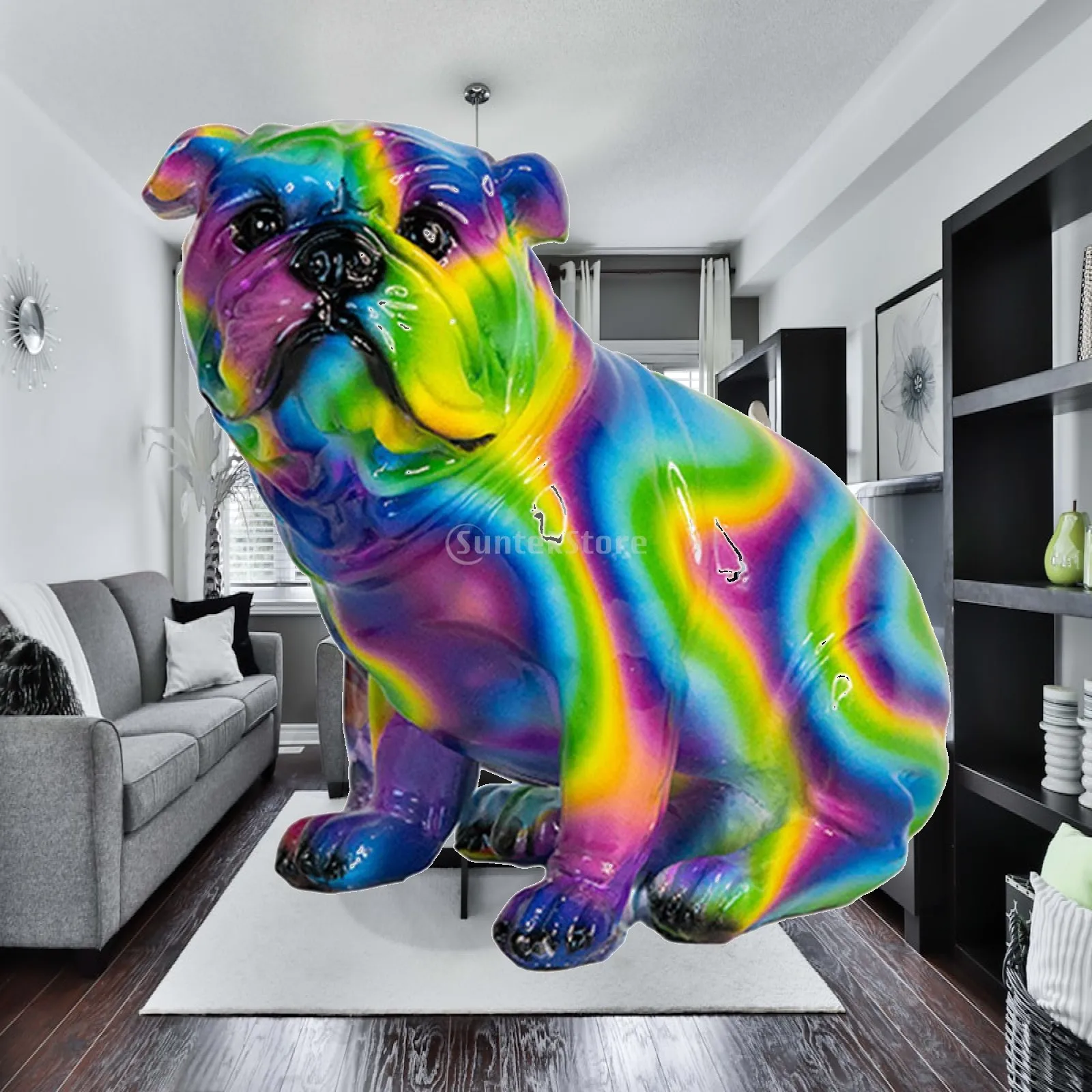 Animal Statue Creative Collection Dog Ornament for House Home Coffee Table