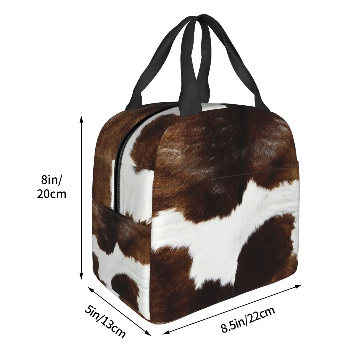 Rustic Ranch Cow Print Insulated Lunch Bag for Women Kids Portable Food Boxes Thermal Lunch Box Tote