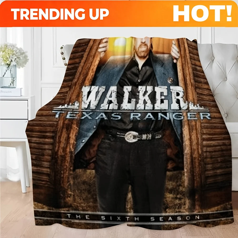 Customize A Versatile Flannel Blanket Featuring 1pc Walker Texas Ranger Creativity, Perfect for Use As a Throw, Art Poster, Or T