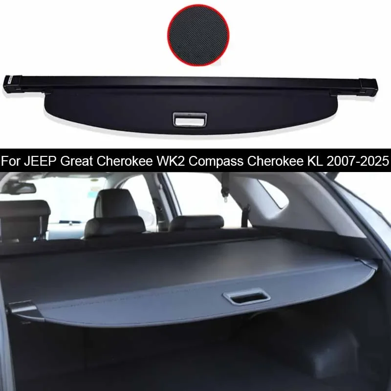 

Задняя шторка багажника автомобиля, крышка заднего багажника, перегородка, аксессуары для JEEP Great Cherokee WK2 Compass Cherokee KL 2007-2025