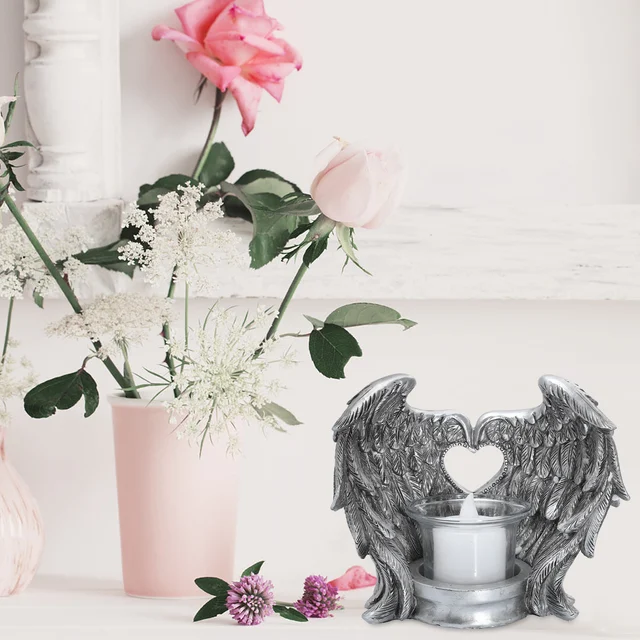 アクセサリー tetragona candle Angel Wings Candle Tea Light Holder | Angel Candle Holder