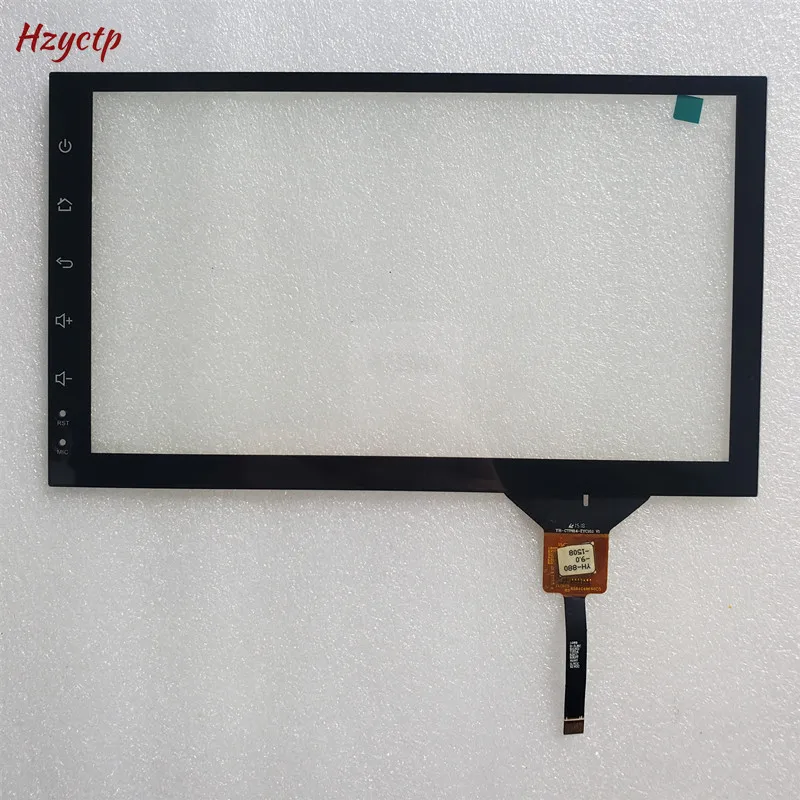9 Cal 220*129mm nawigacja samochodowa GPS Radio odtwarzacz multimedialny pojemnościowy ekran dotykowy Digitizer czujnik 12Pin P/N YH-CTP814-ZYC10.1
