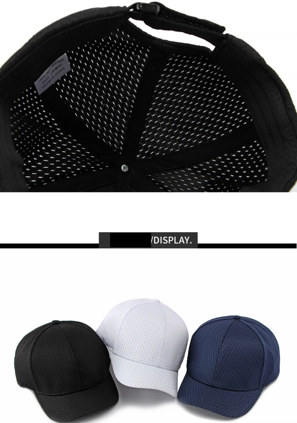 HT5121 Kurzschirmmütze für Herren und Damen, Unisex Frühling Sommer Atmungsaktive Trucker Mesh Snapback Kappe, Verstellbare Baseballkappe für Männer und Frauen – Detail 5