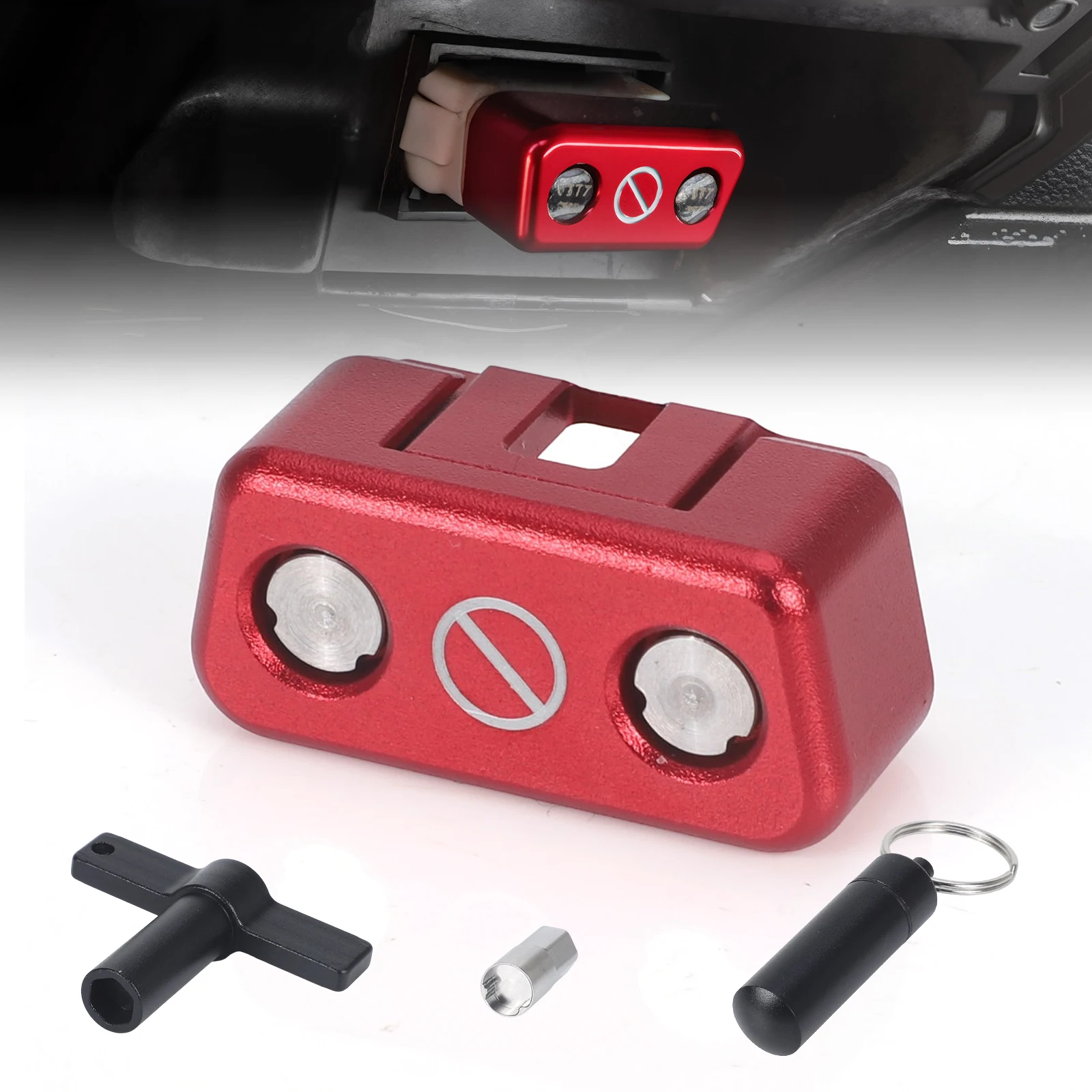 OBD II Port Security Anti-theft Lock Kit For Car SUV Truck Aluminum Alloy OBD Port Security Anti-theft Lock Tool Kit OBD2 lock