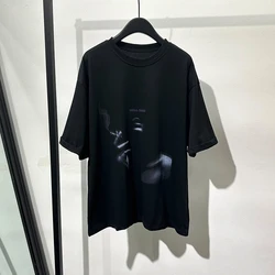 Owen Seak Men Casual T Shirt 100% Cotton Gothic Men's Clothing Hip Hop Tops Tees Summer Women Solid OverSized T Shirt